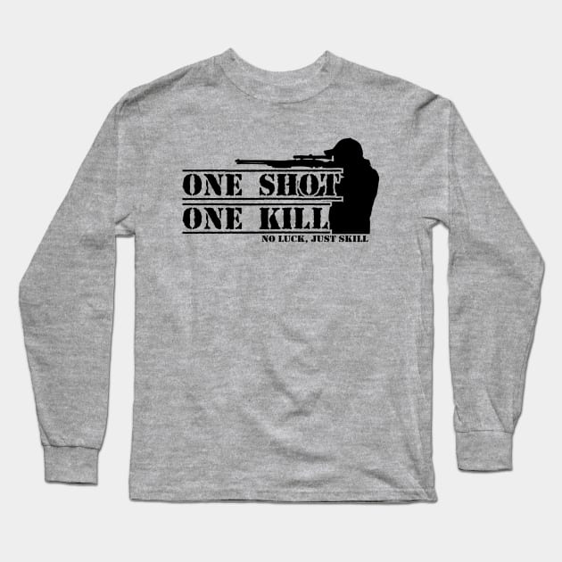 One Shoot One Kill Long Sleeve T-Shirt by SheepDog